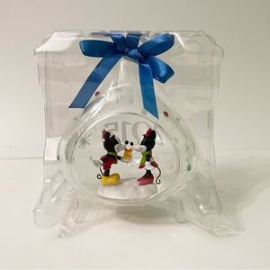 Disney Store Ornament Mickey Minnie Mouse
Annual Glass Drop 2015 Love Couple